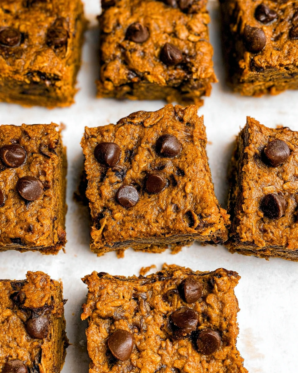 Healthy Pumpkin Oatmeal Bars