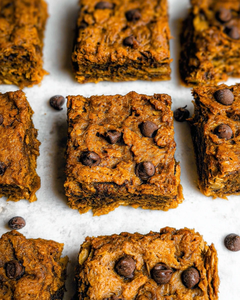 Healthy Pumpkin Oatmeal Bars