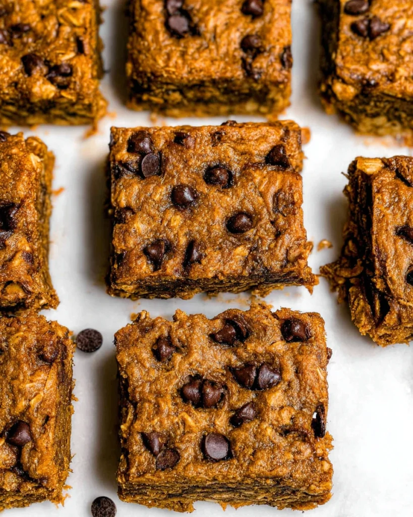 Healthy Pumpkin Oatmeal Bars