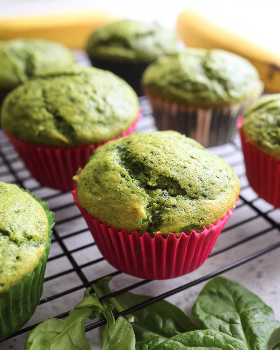 Hulk Spinach Banana Muffins