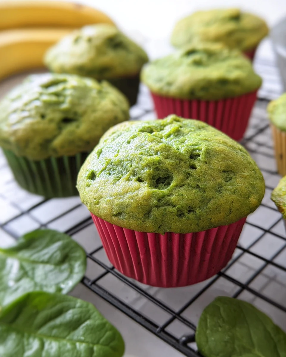 Hulk Spinach Banana Muffins