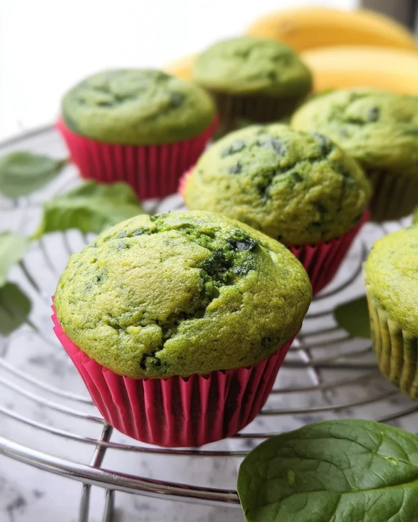 Hulk Spinach Banana Muffins