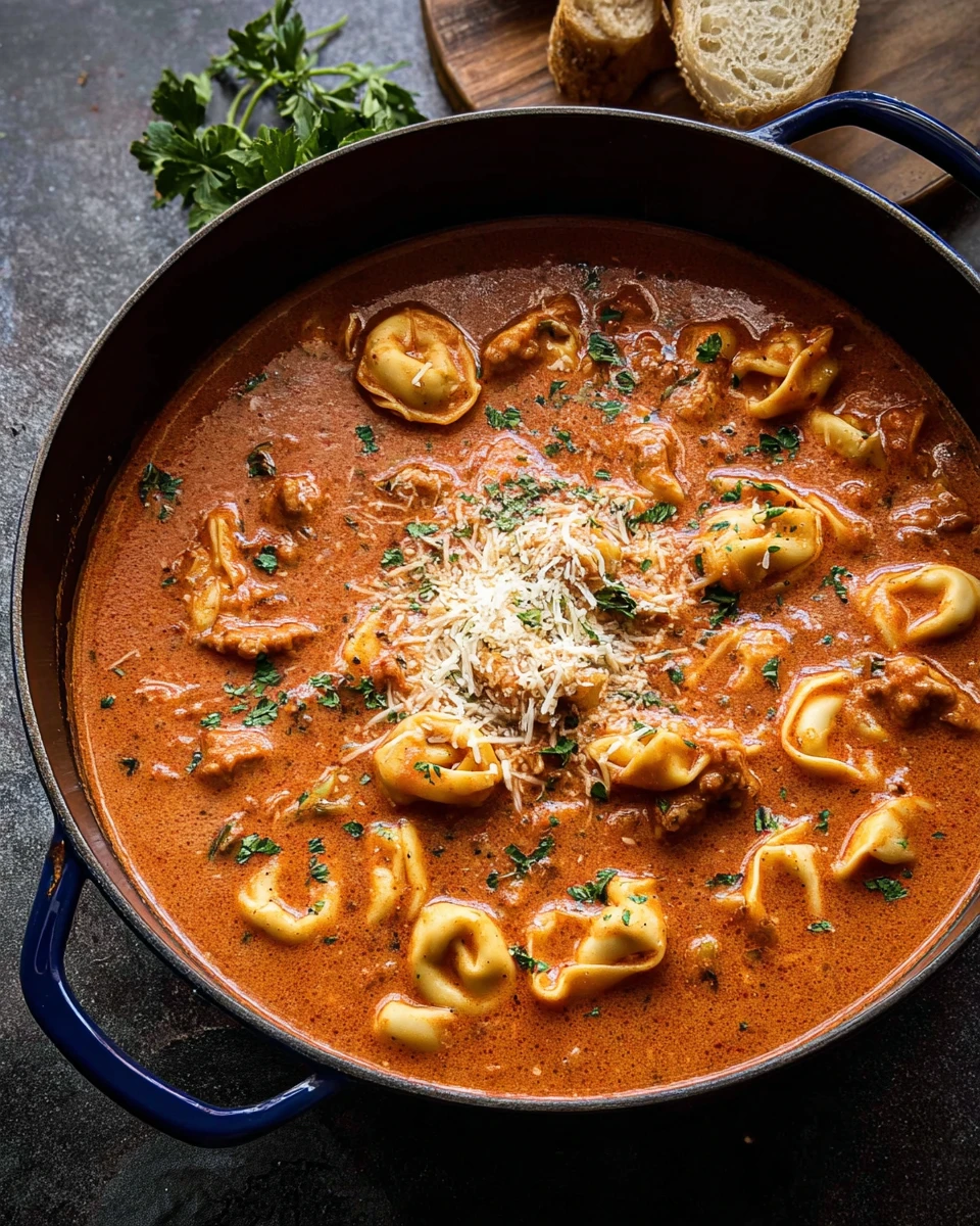 Lasagna Soup with Tortellini