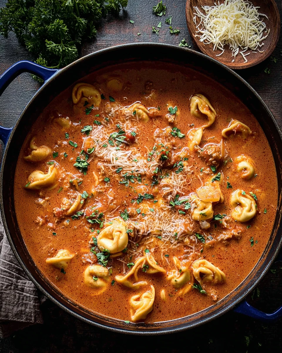 Lasagna Soup with Tortellini