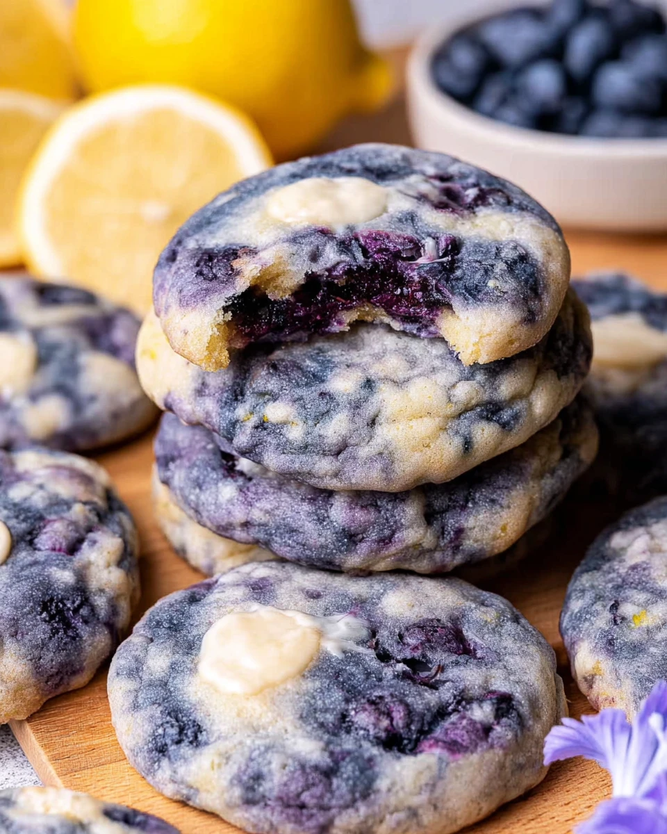 Lemon Blueberry Cheesecake Cookies