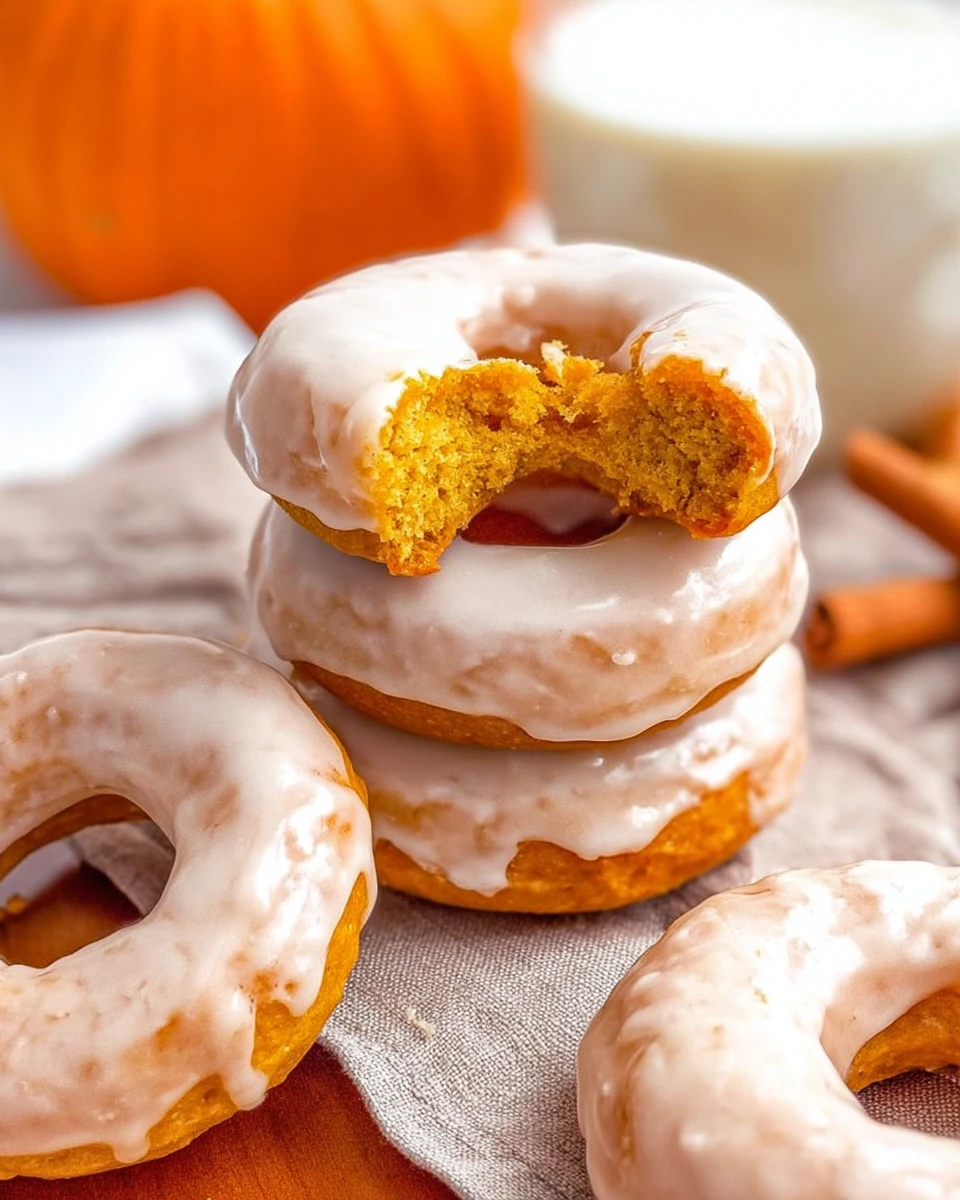 Maple Glazed Pumpkin Donuts