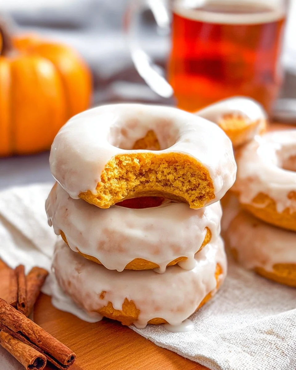 Maple Glazed Pumpkin Donuts