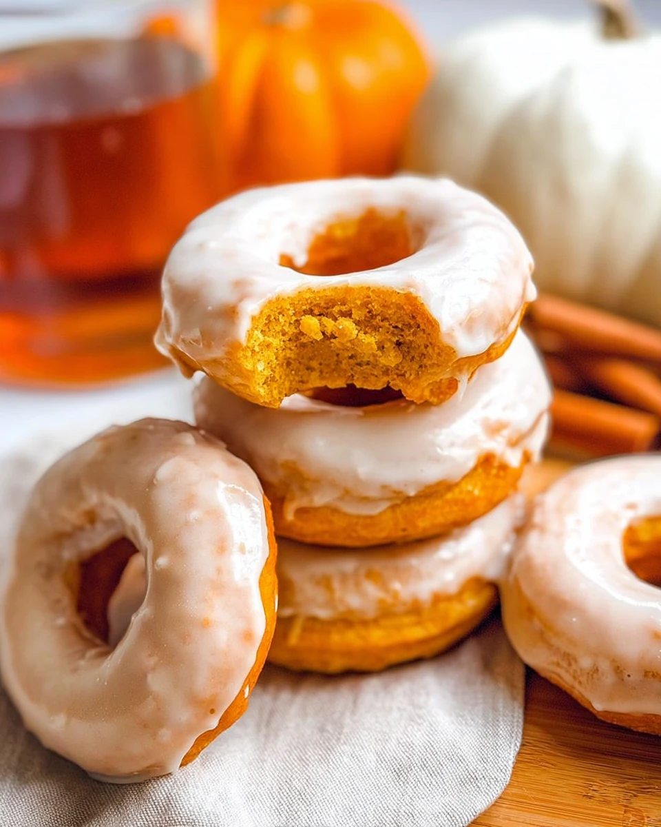 Maple Glazed Pumpkin Donuts
