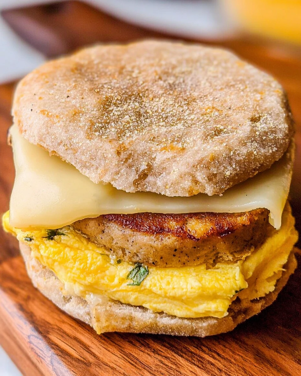Meal Prep Freezer Breakfast Sandwiches