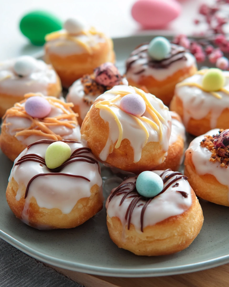 Mini Bird Nest Donuts