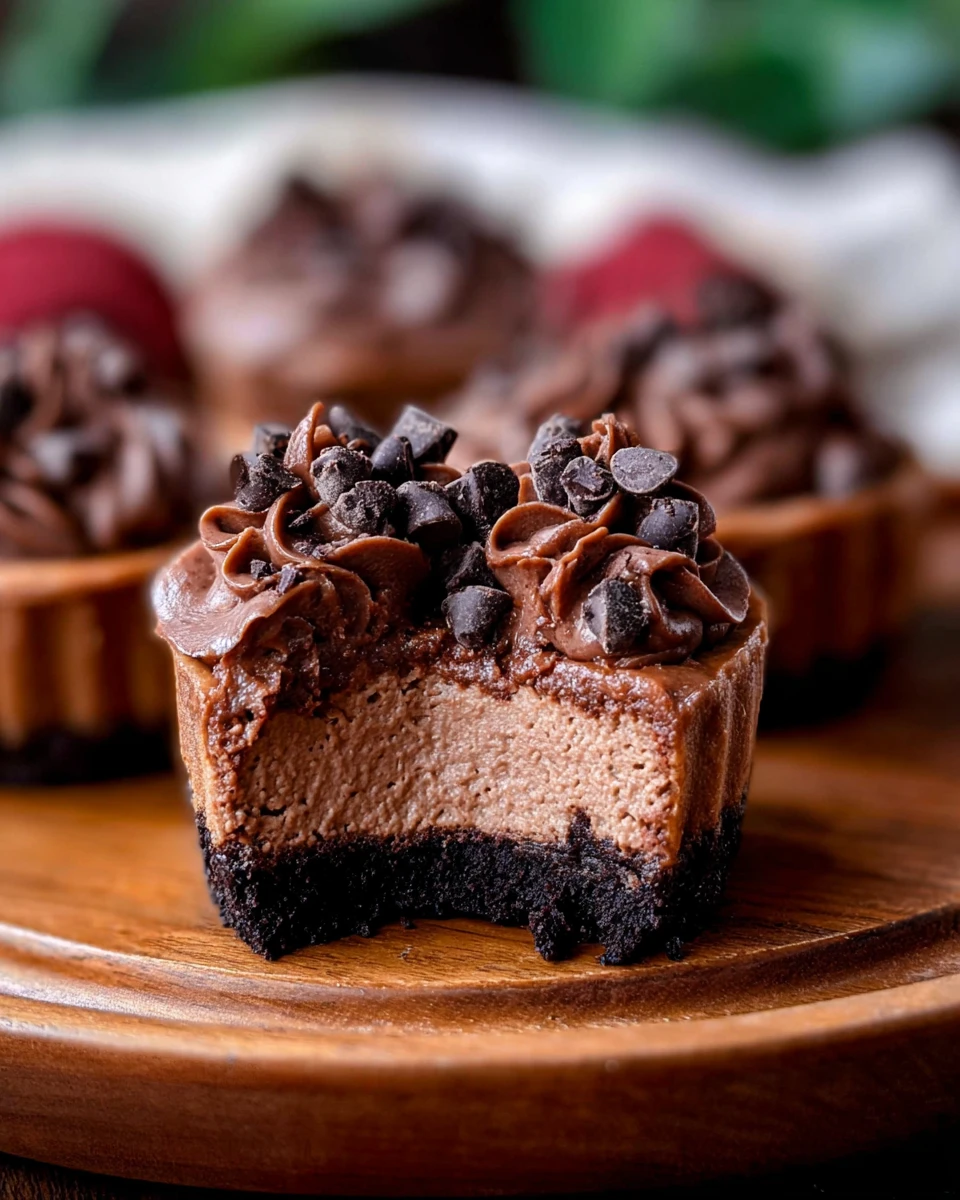 Mini Chocolate Cheesecakes