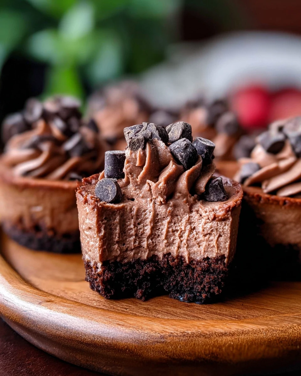 Mini Chocolate Cheesecakes