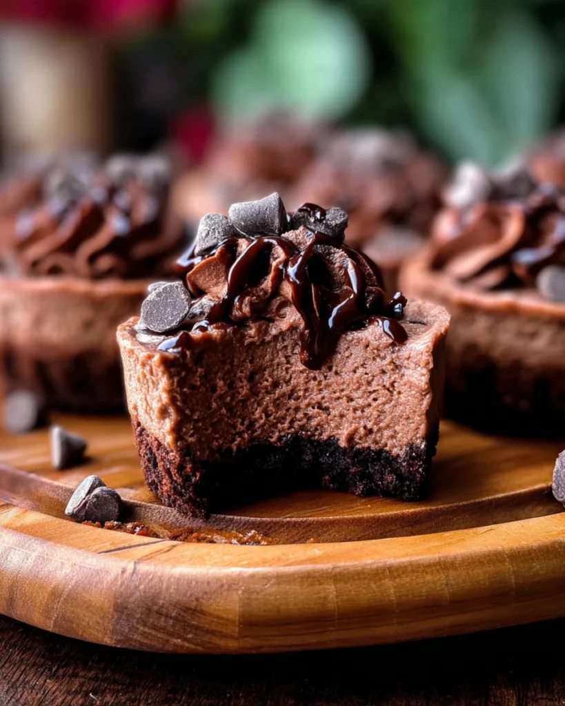 Mini Chocolate Cheesecakes