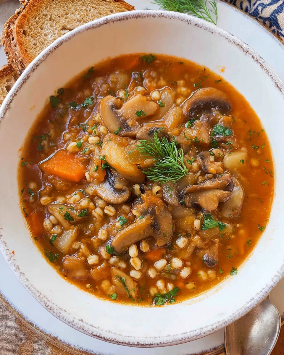 Mushroom Barley Soup