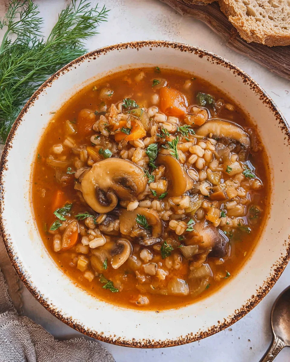 Mushroom Barley Soup