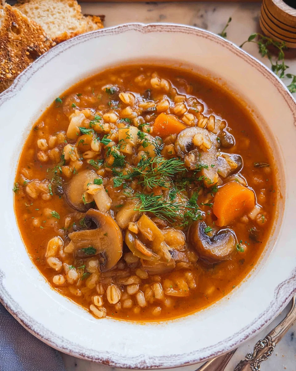 Mushroom Barley Soup