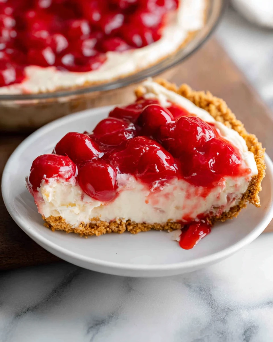 No Bake Cherry Cheesecake