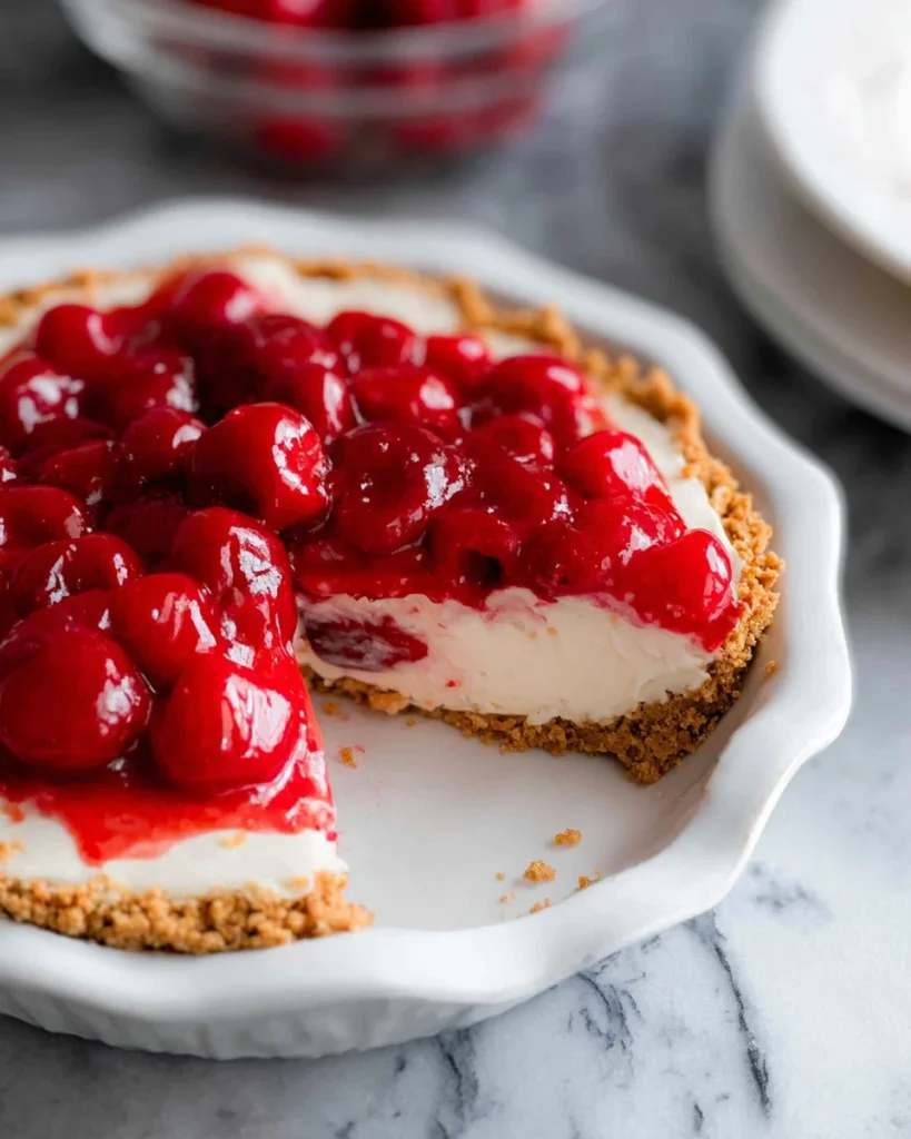 No Bake Cherry Cheesecake