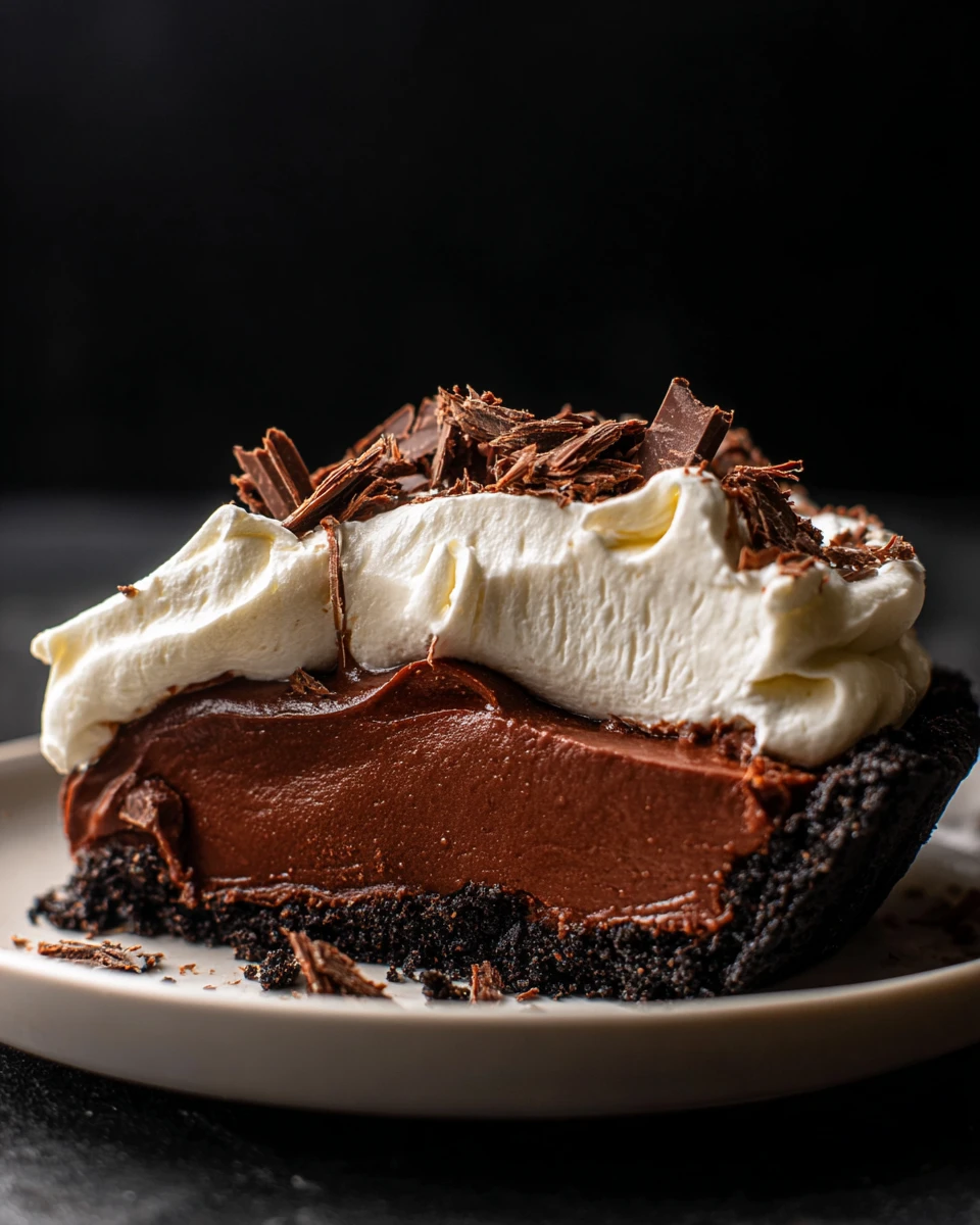 No-Bake Chocolate Pudding Pie