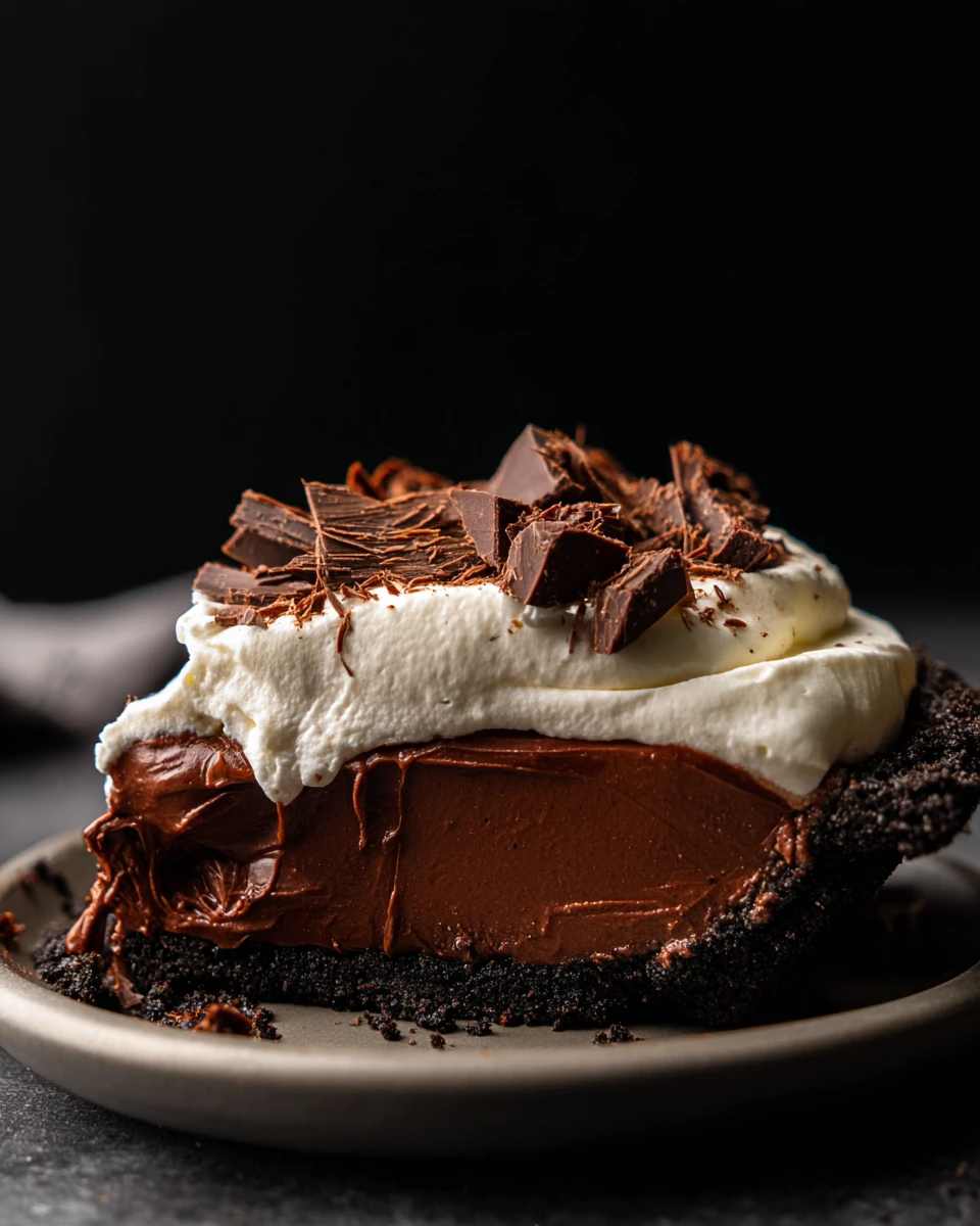 No-Bake Chocolate Pudding Pie