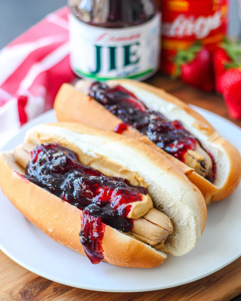 Peanut Butter & Jelly Hot Dog