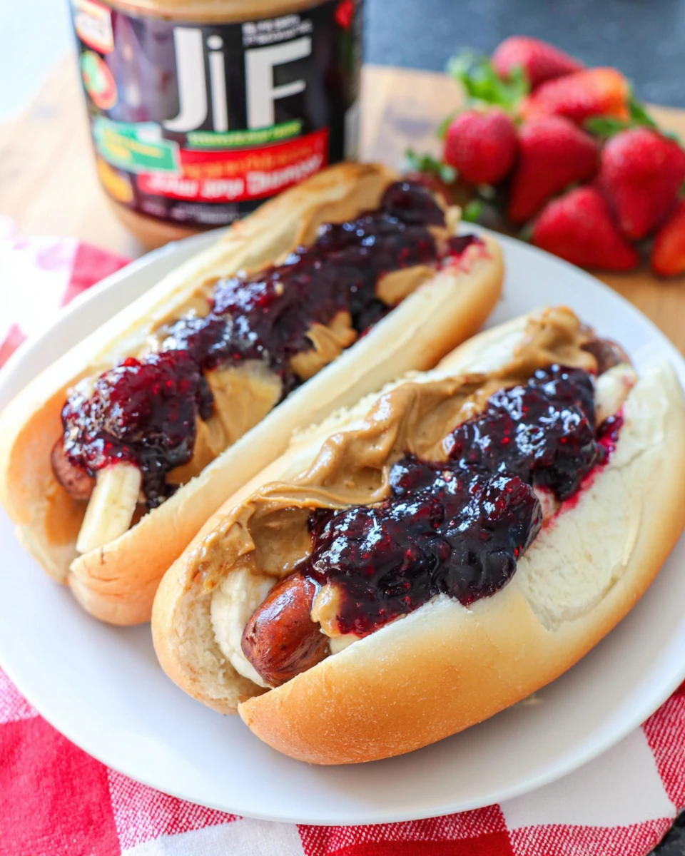 Peanut Butter & Jelly Hot Dog