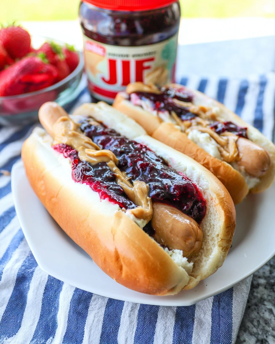 Peanut Butter & Jelly Hot Dog