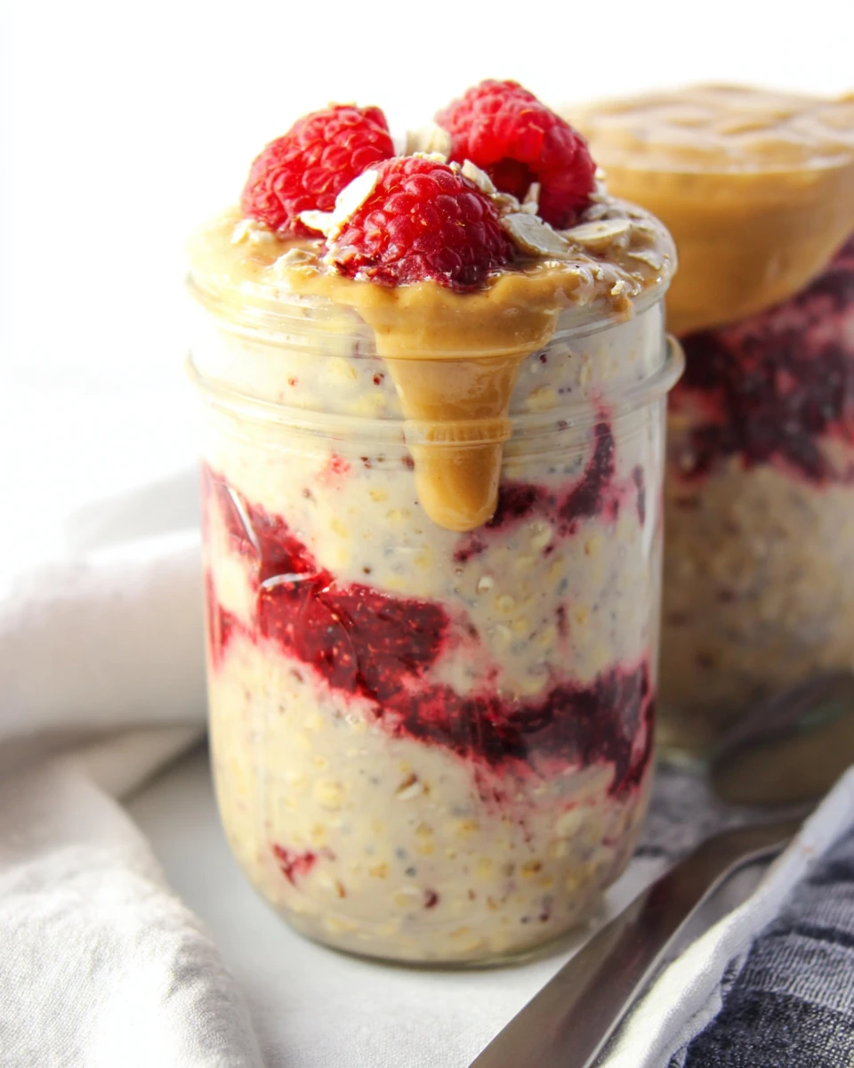 Peanut Butter & Jelly Overnight Oats