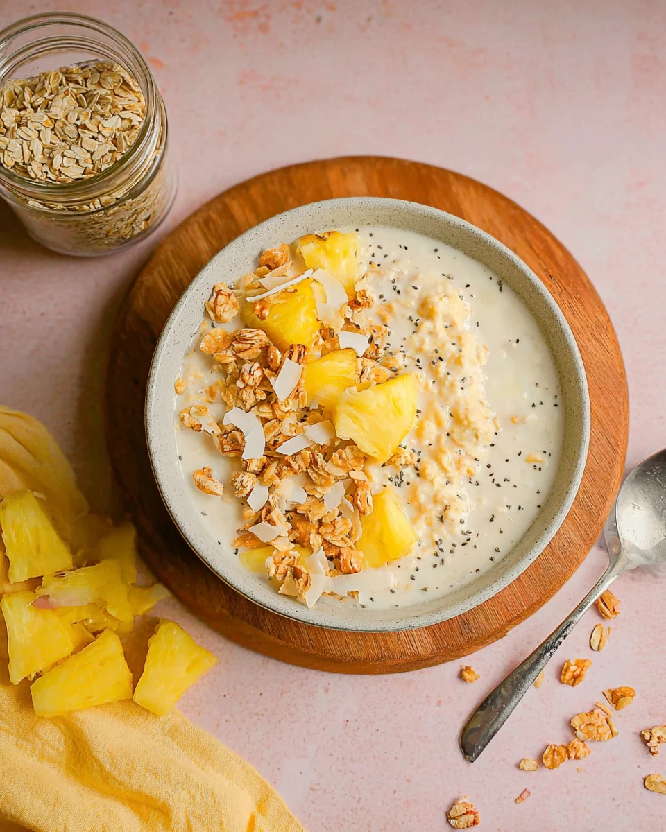 Pineapple Coconut Overnight Oats