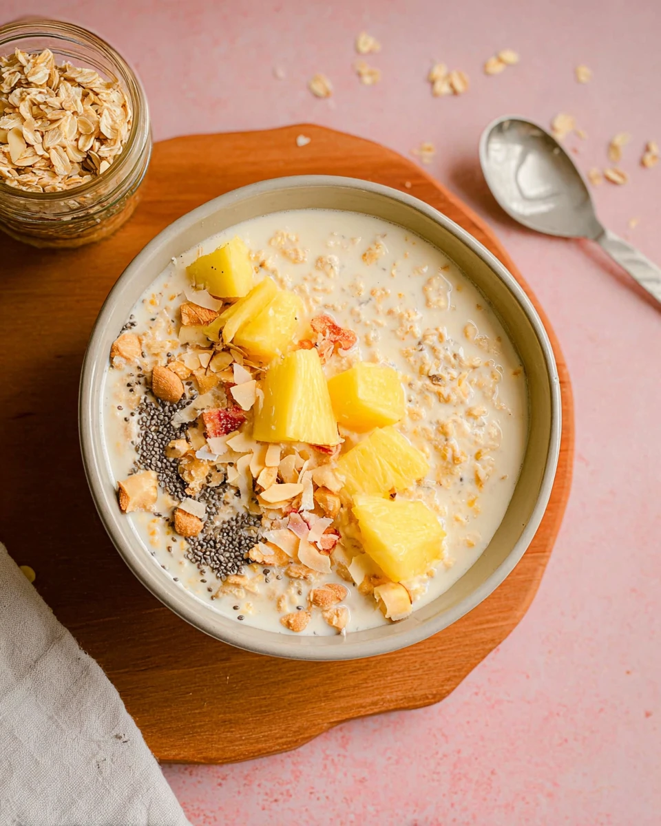 Pineapple Coconut Overnight Oats