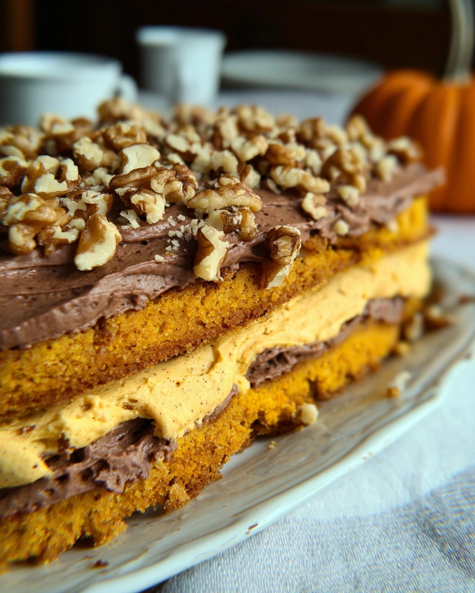 Pumpkin Cake with Walnuts