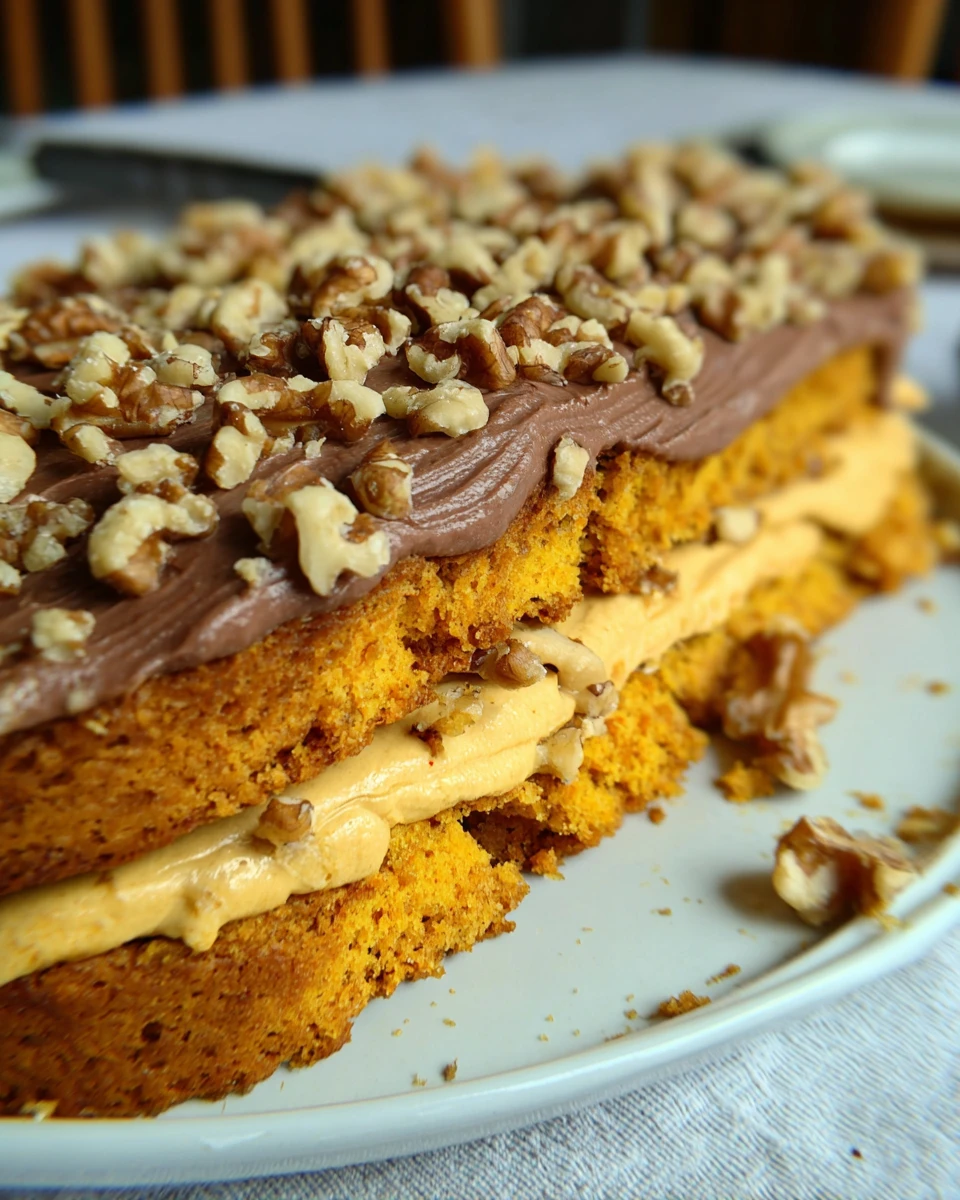 Pumpkin Cake with Walnuts