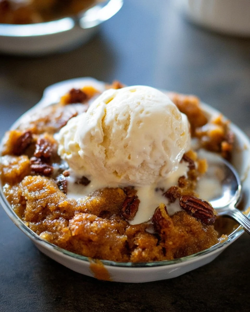 Pumpkin Pecan Cobbler