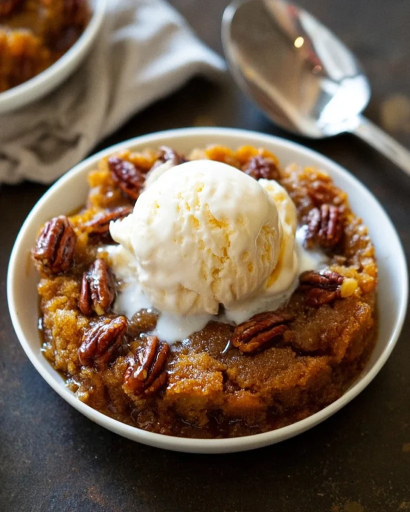 Pumpkin Pecan Cobbler