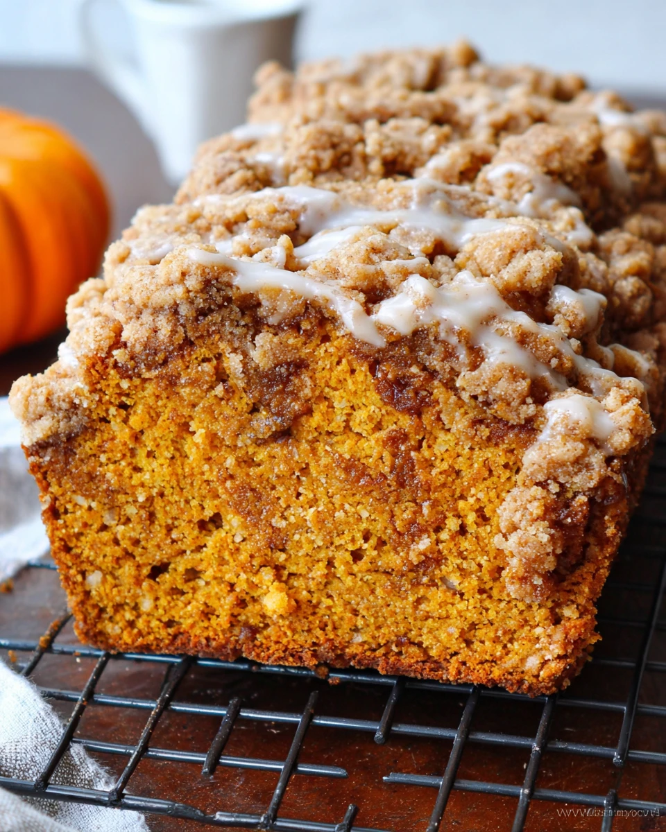 Pumpkin Streusel Bread