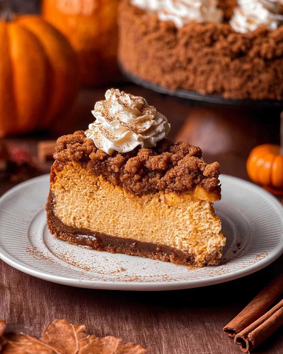 Pumpkin Streusel Cheesecake