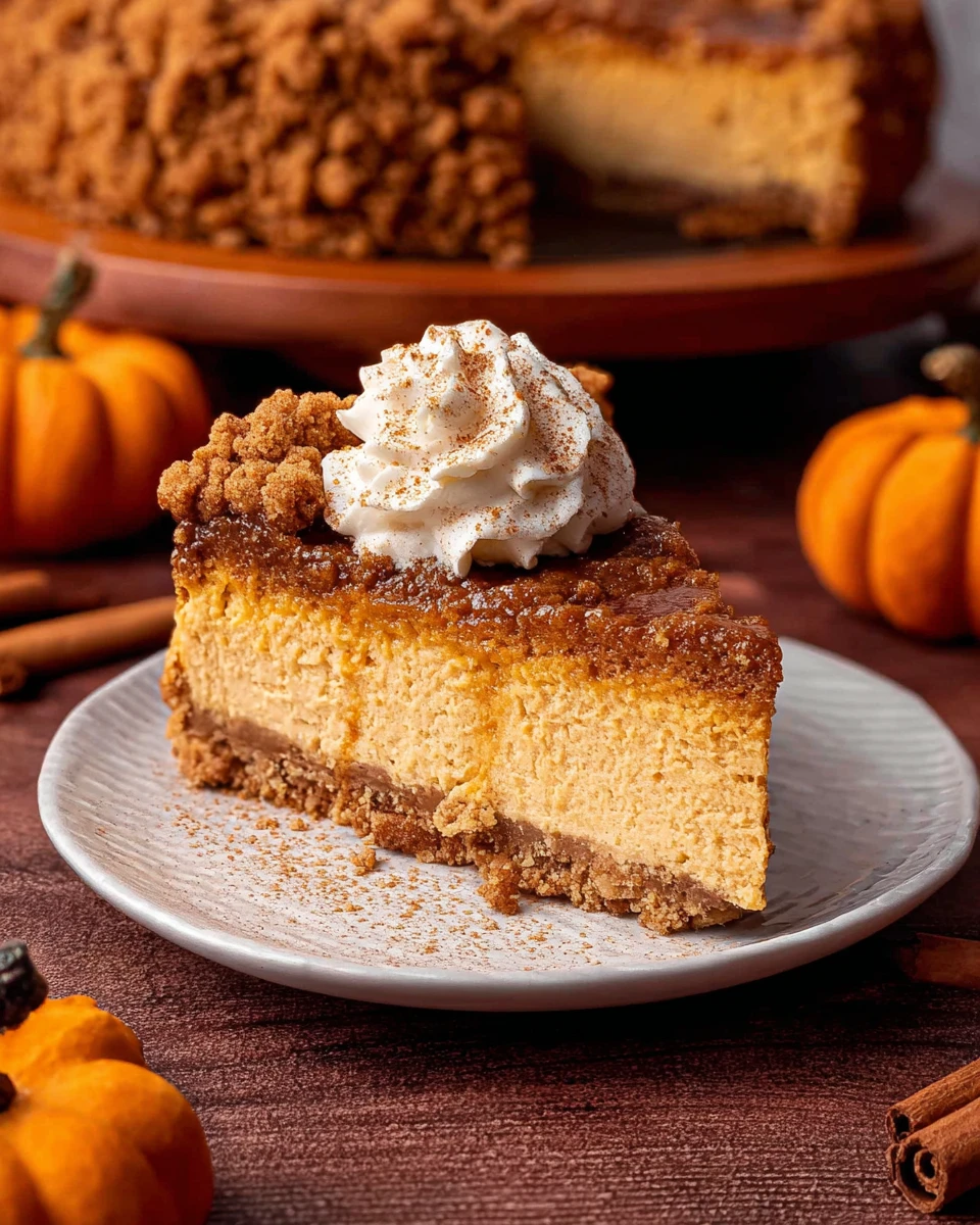 Pumpkin Streusel Cheesecake
