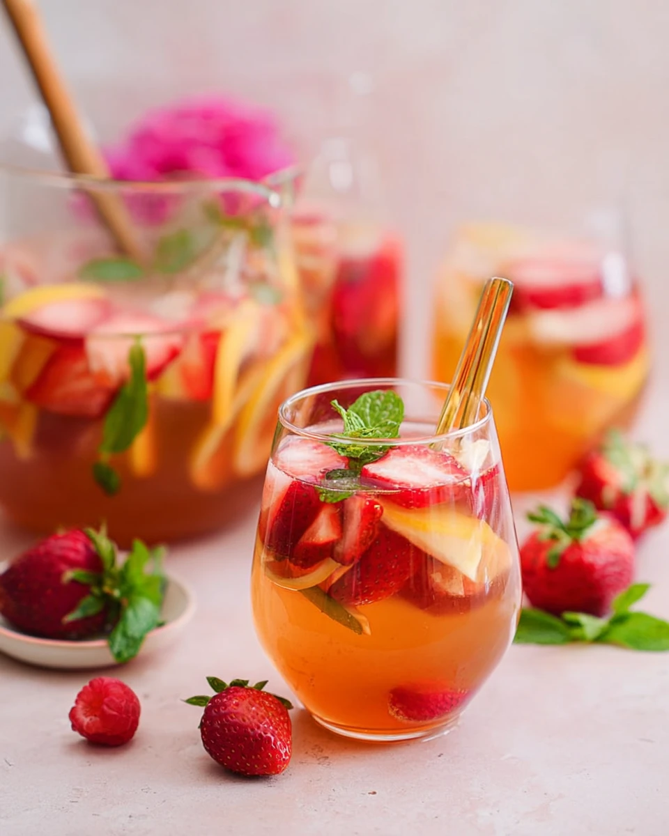 Refreshing Rosé Sangria