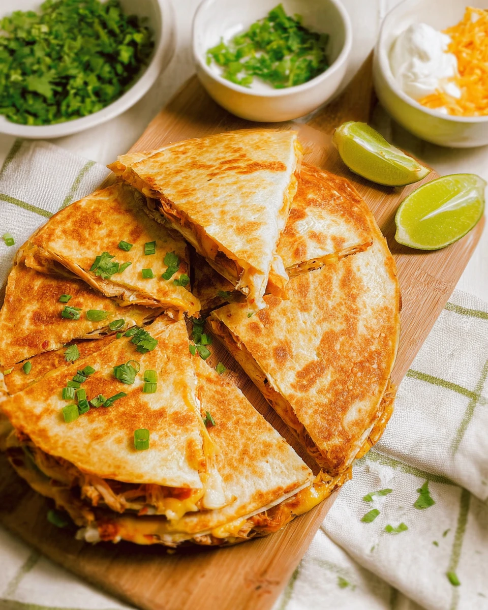 Slow Cooker Chicken Quesadillas