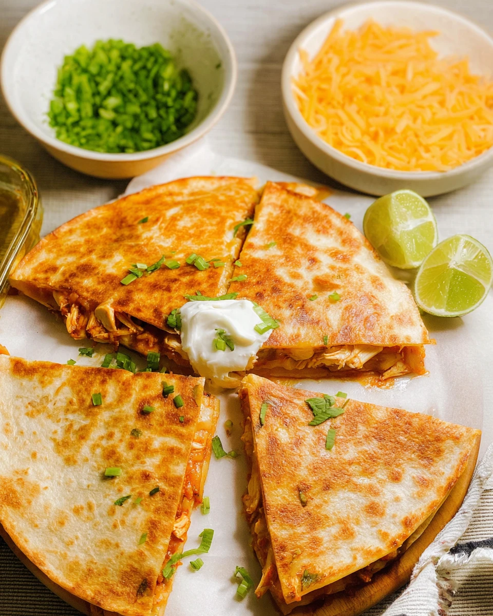 Slow Cooker Chicken Quesadillas