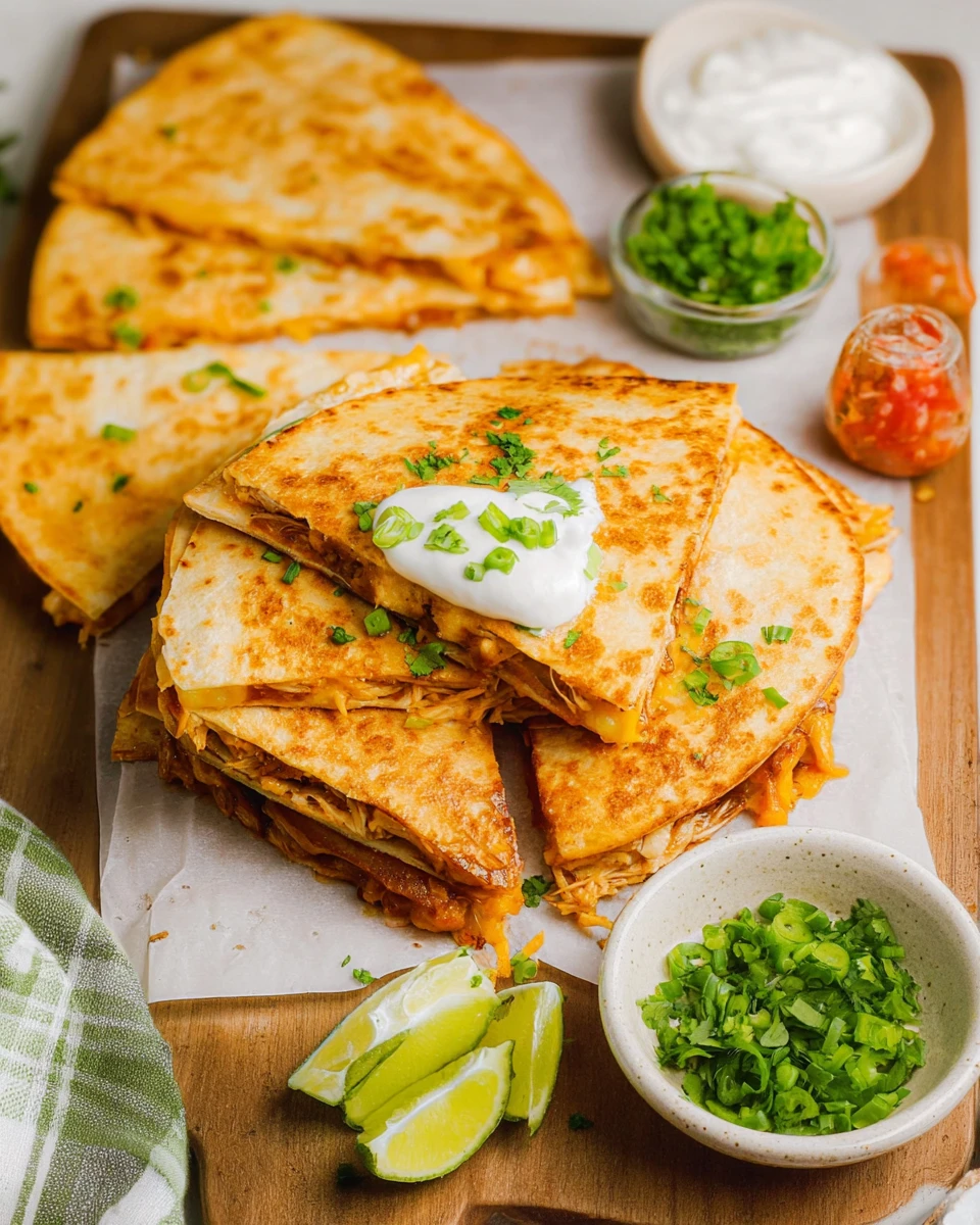 Slow Cooker Chicken Quesadillas