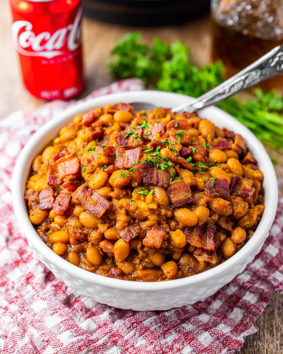 Slow Cooker Dr. Pepper Baked Beans