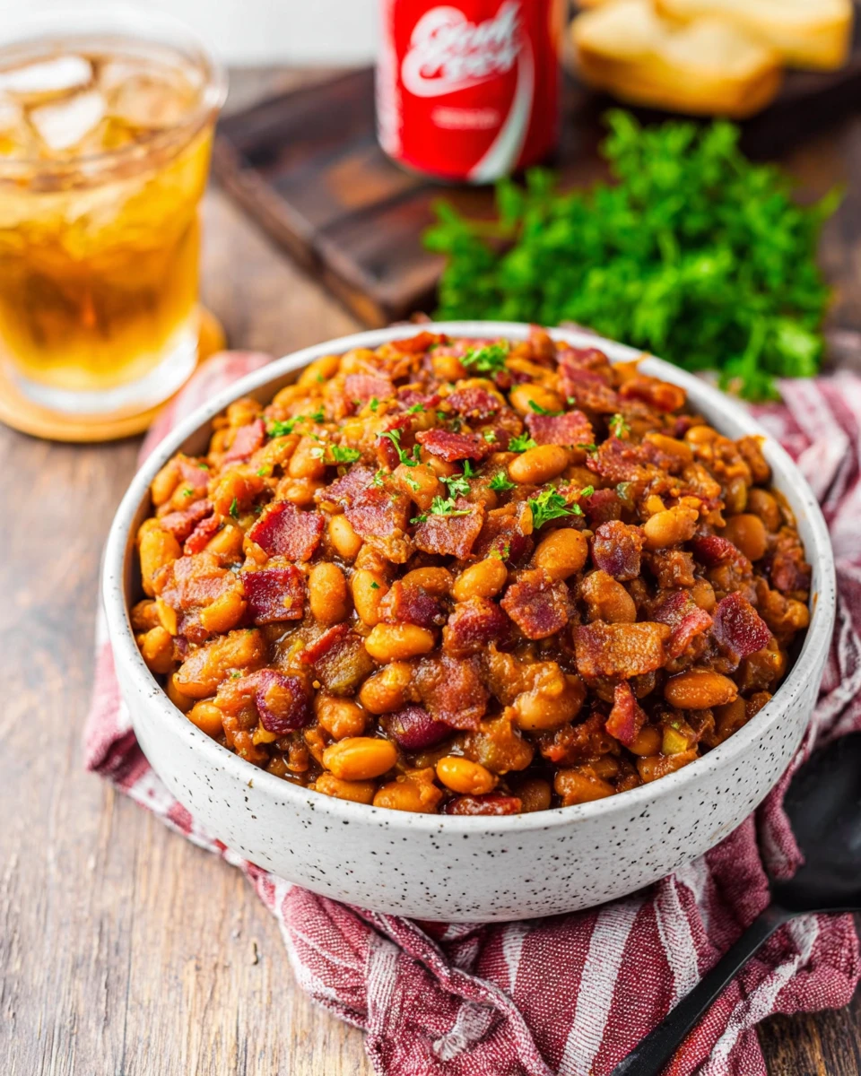 Slow Cooker Dr. Pepper Baked Beans
