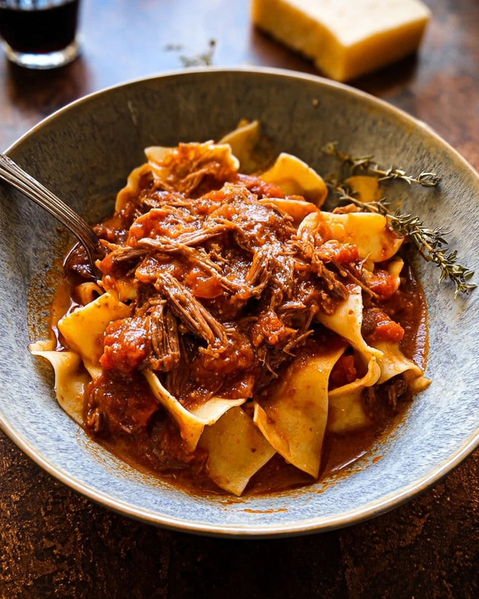 Slow Cooker Italian Beef Ragu
