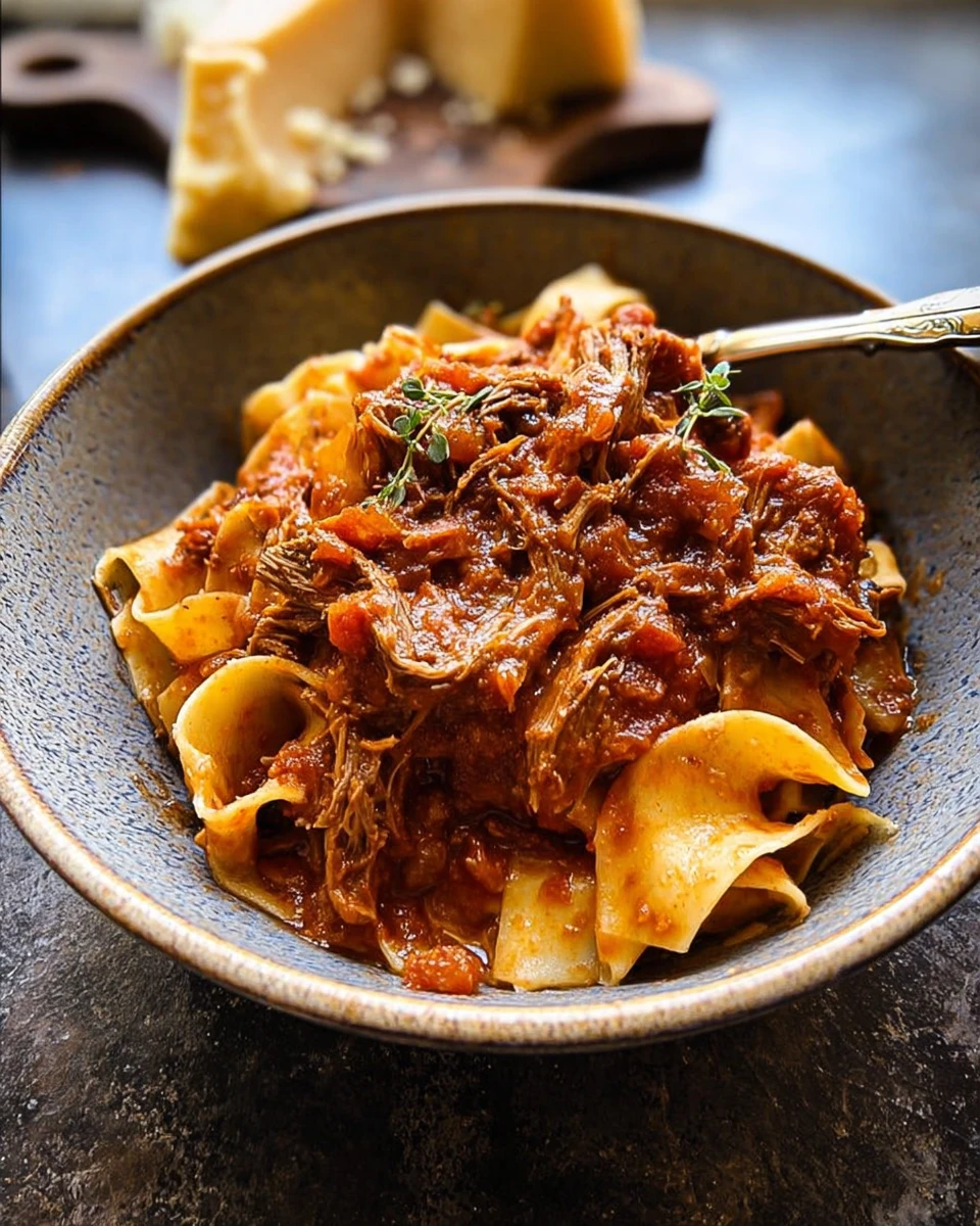 Slow Cooker Italian Beef Ragu
