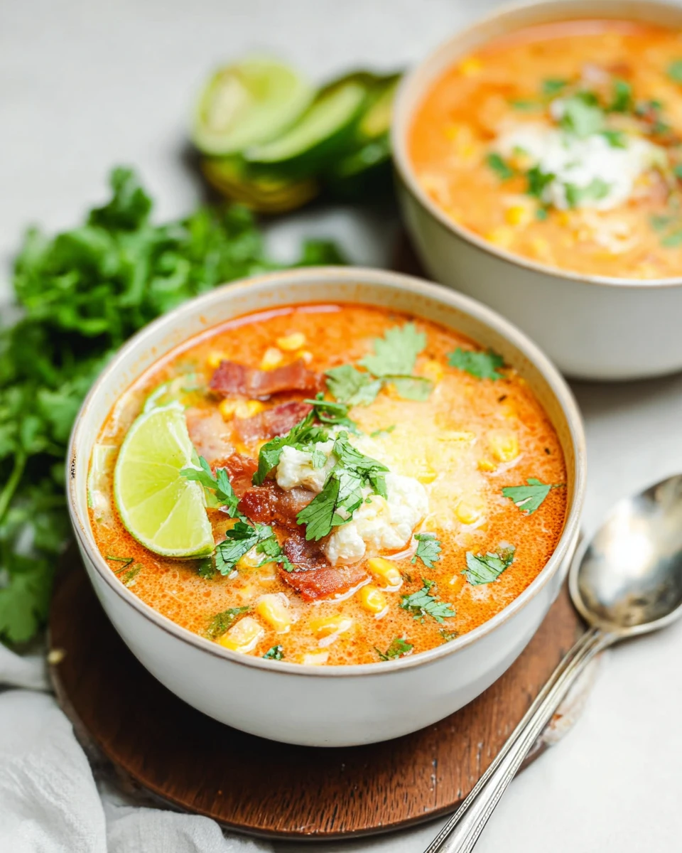 Slow Cooker Mexican Street Corn Soup