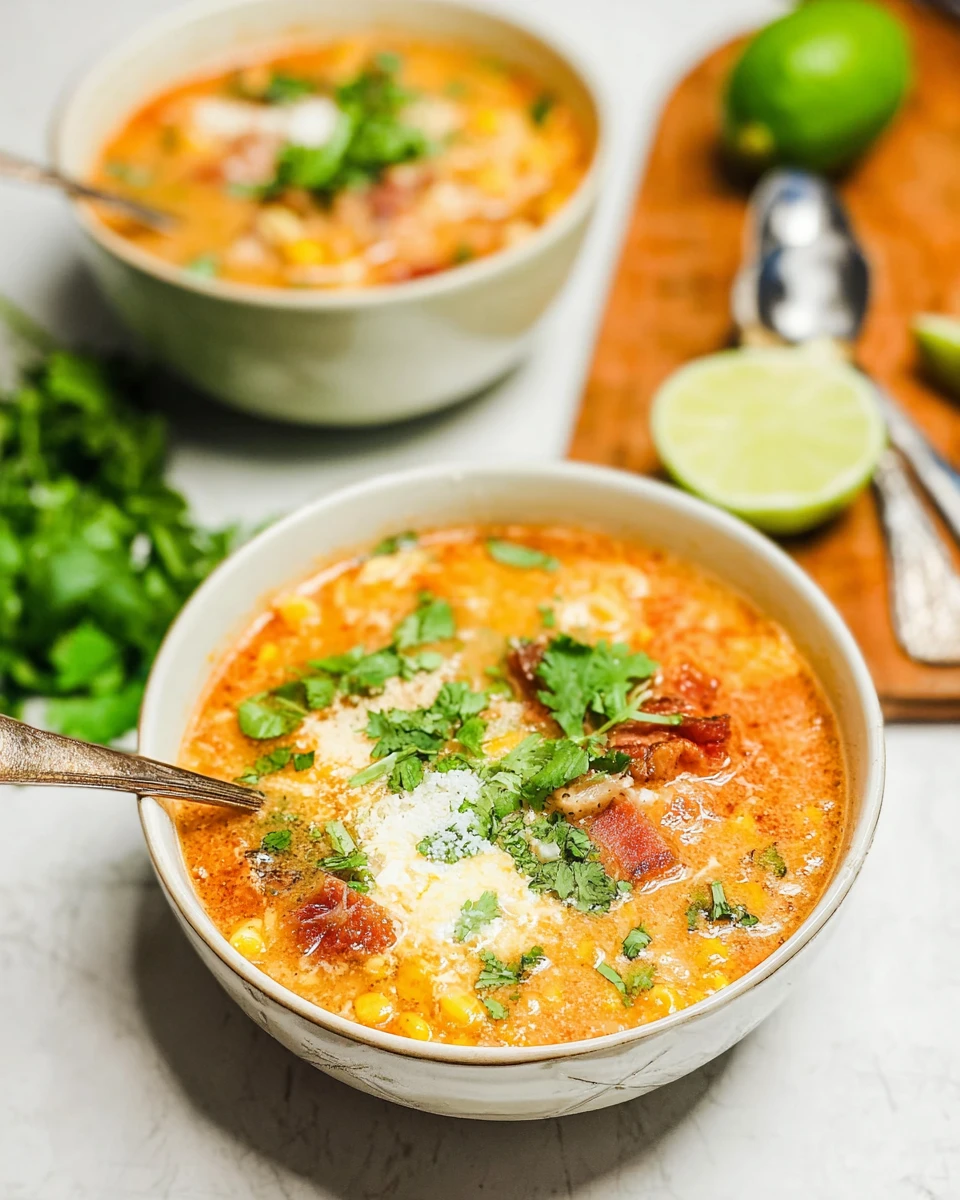 Slow Cooker Mexican Street Corn Soup