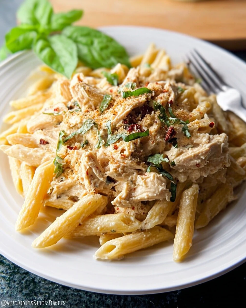 Slow Cooker Olive Garden Chicken Pasta