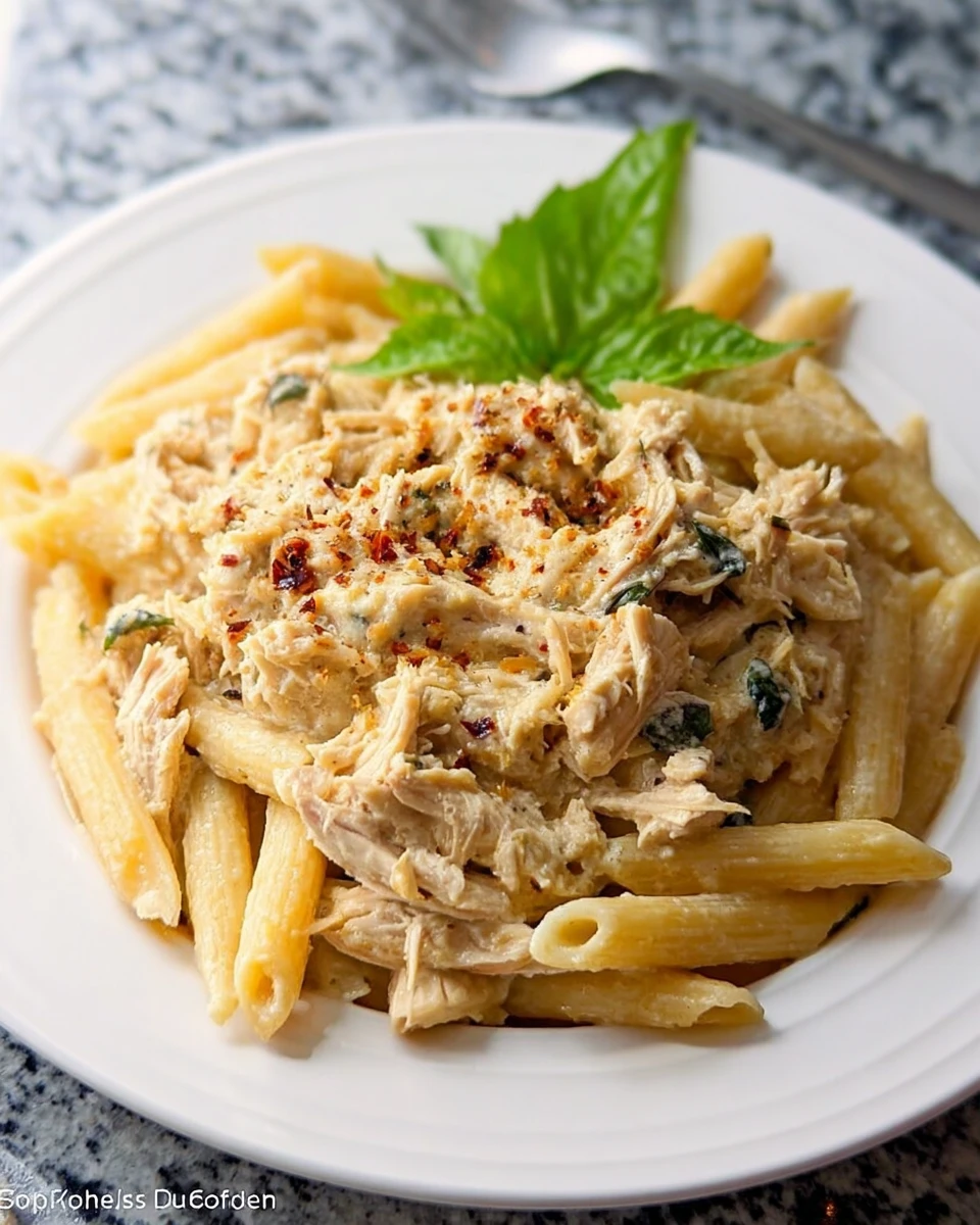 Slow Cooker Olive Garden Chicken Pasta