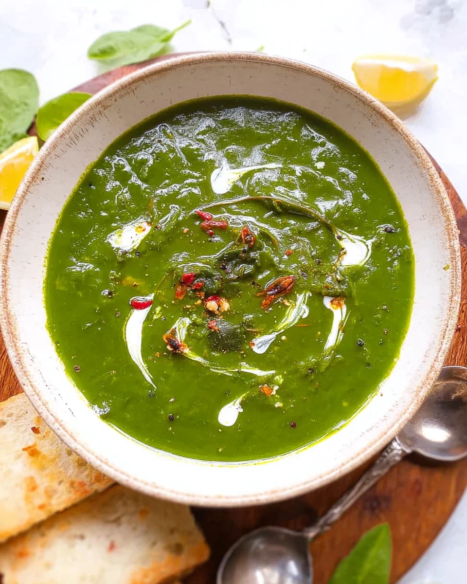 Spinach Soup Vegan